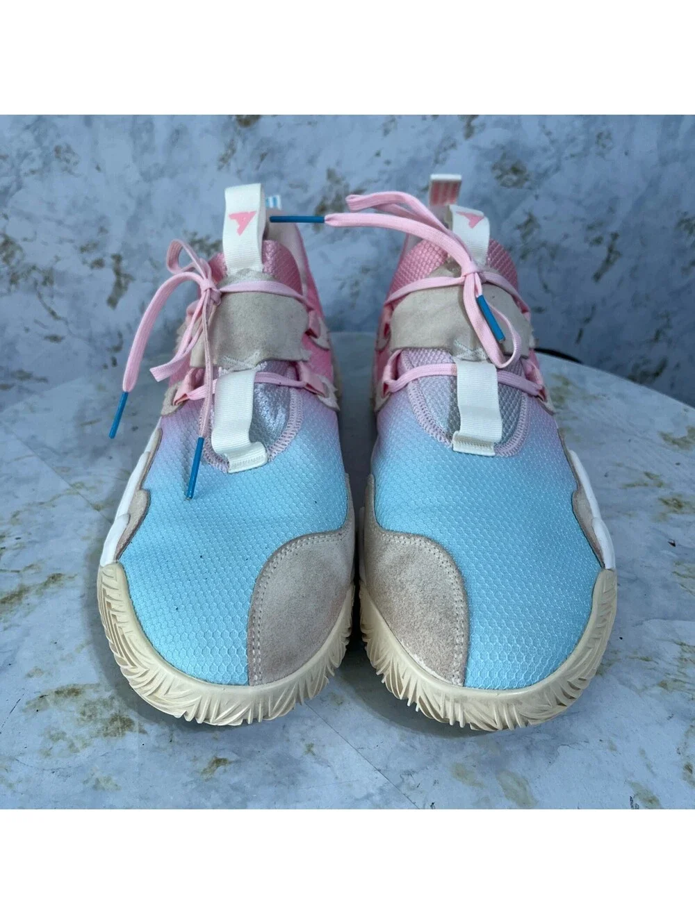 Adidas Trae Young 1 Men's Size 16 Basketball Shoes Blue Pink Athletic Sneakers